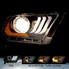 Renegade Drl Projector Headlight With Sequential Turn Signal - Black/Clear CHRNG0612-B-SQ